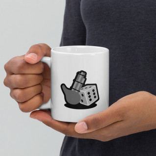 Kealf Games White glossy mug